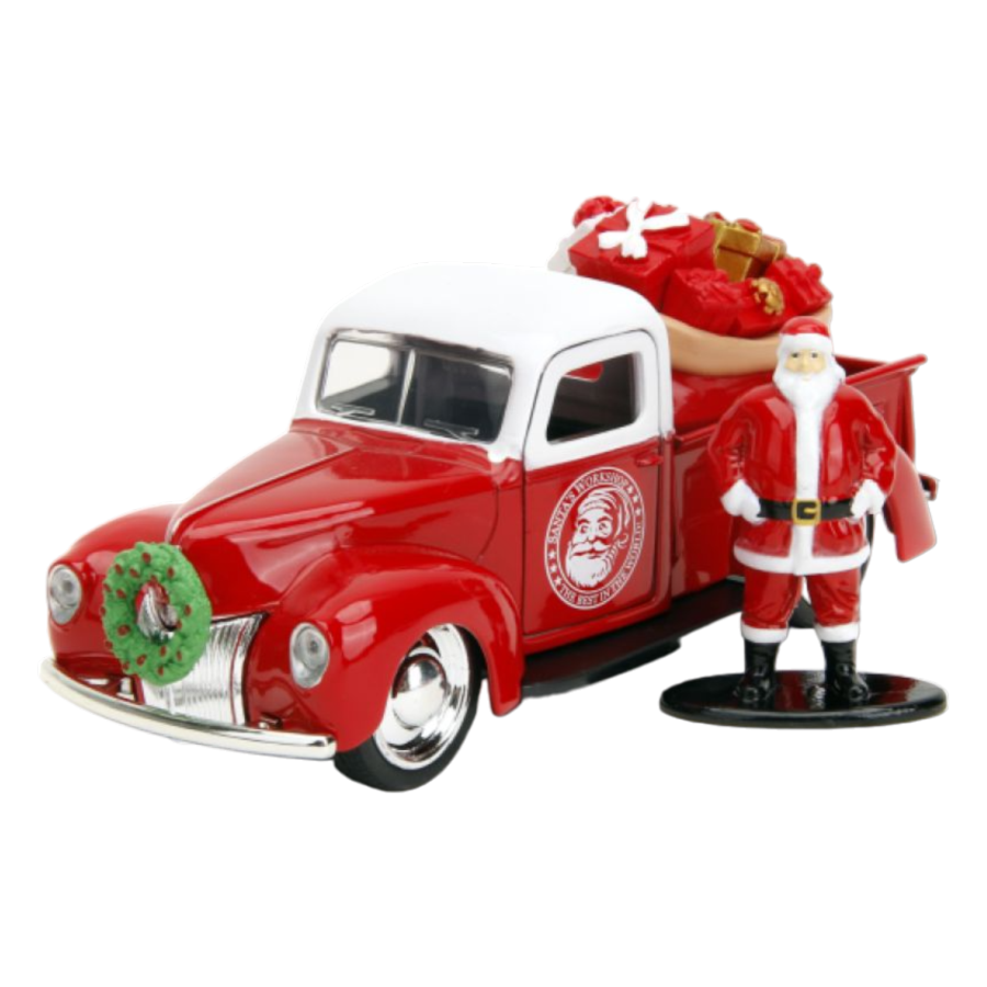 Holiday Rides - Santa & 1941 Ford Pickup Truck 1:32 Scale